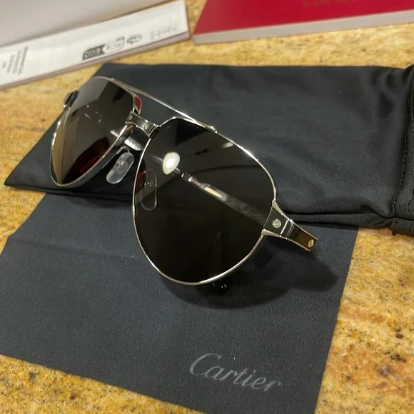 Cartier CT0425S - 004 aviator sunglasses.59-16-140 Authentic Brand New Eyewear